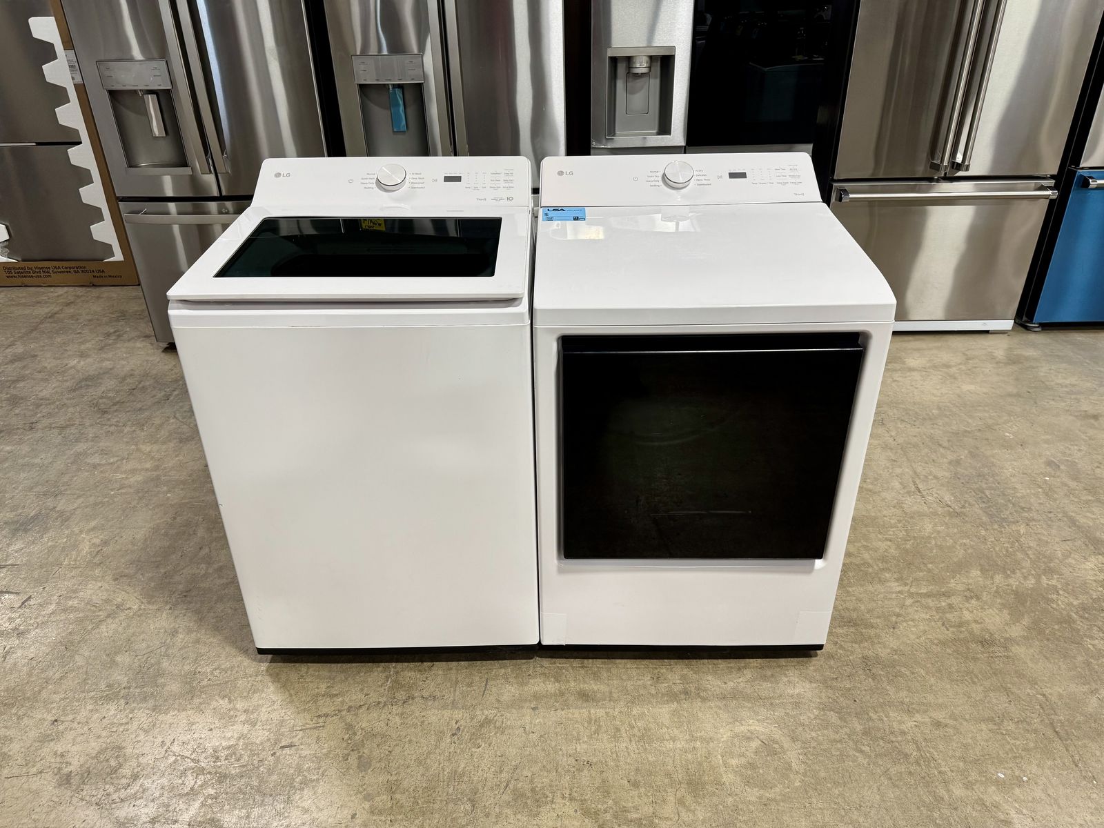 LG SMART WASHER AND DRYER WITH WARRANTY