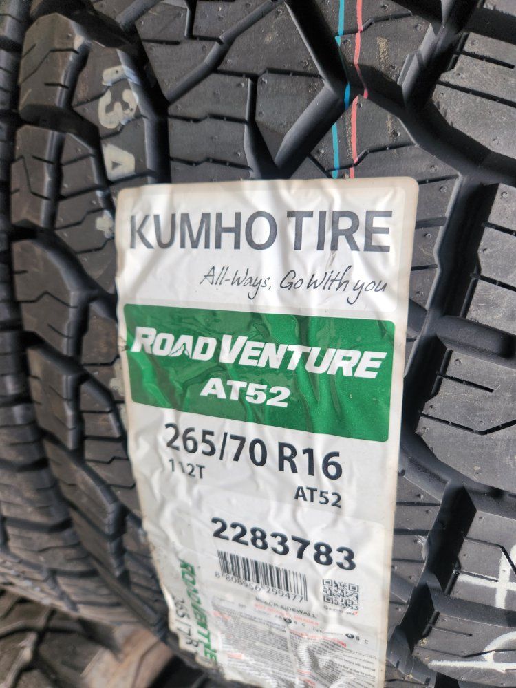 265/70r16 kumho road venture at52