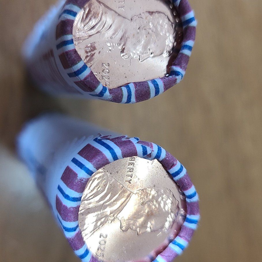 2025 penny roll 1 p and 1 d available