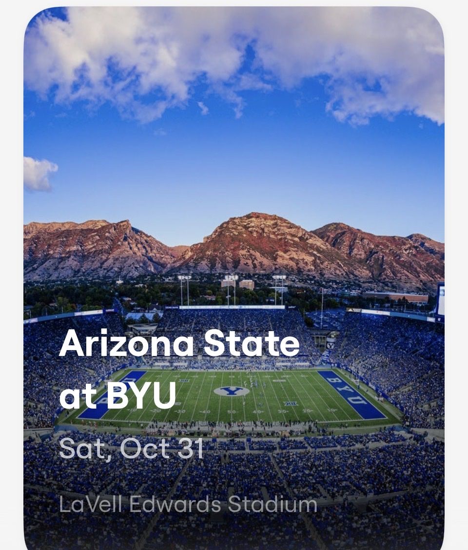 BYU vs Arizona State football October 31