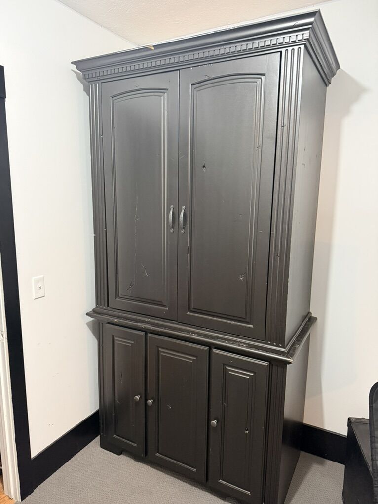 Black armoire dresser