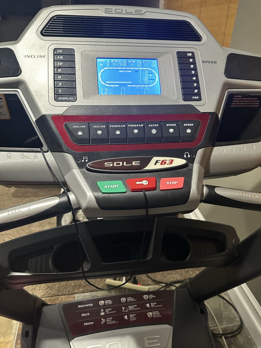 Sole F63 Folding Treadmill - good Condition, Powerful Motor, Cushion Flex Whisper Deck