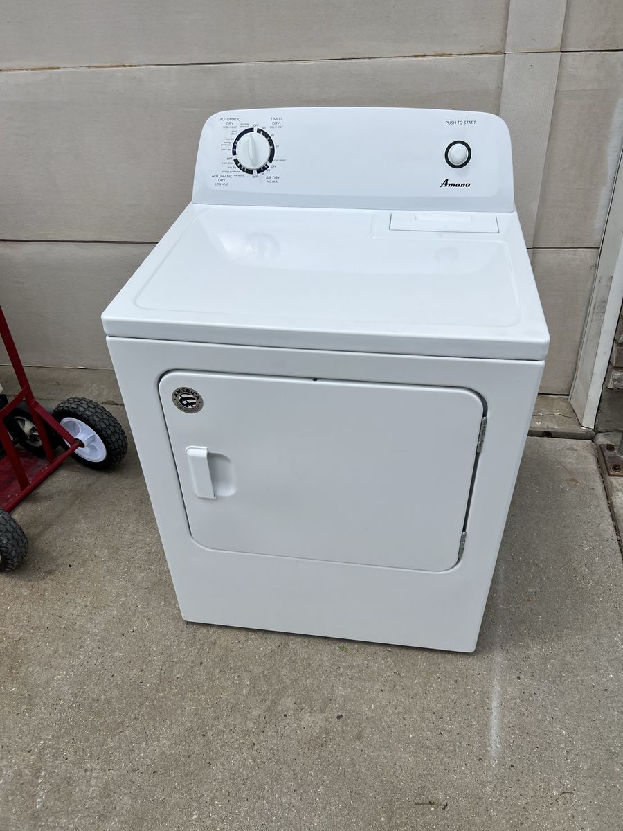 Amana NED4655EW1 White Electric Dryer 6.5 cu. ft. Automatic Dryness Sensing