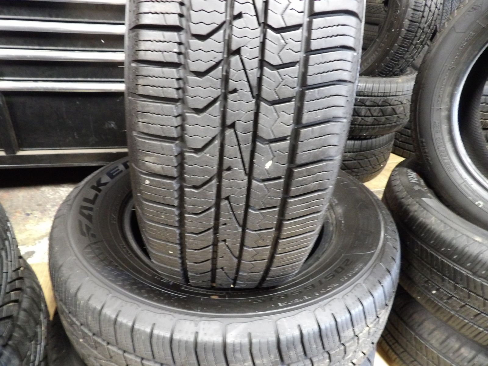 205/65R15 FALKEN AKLIMARK PAIR OF TWO USED TIRES