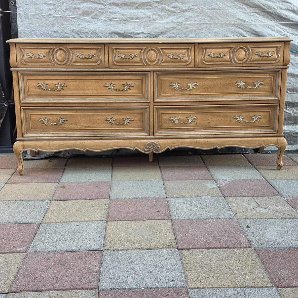 Vintage 7 Drawer Dresser