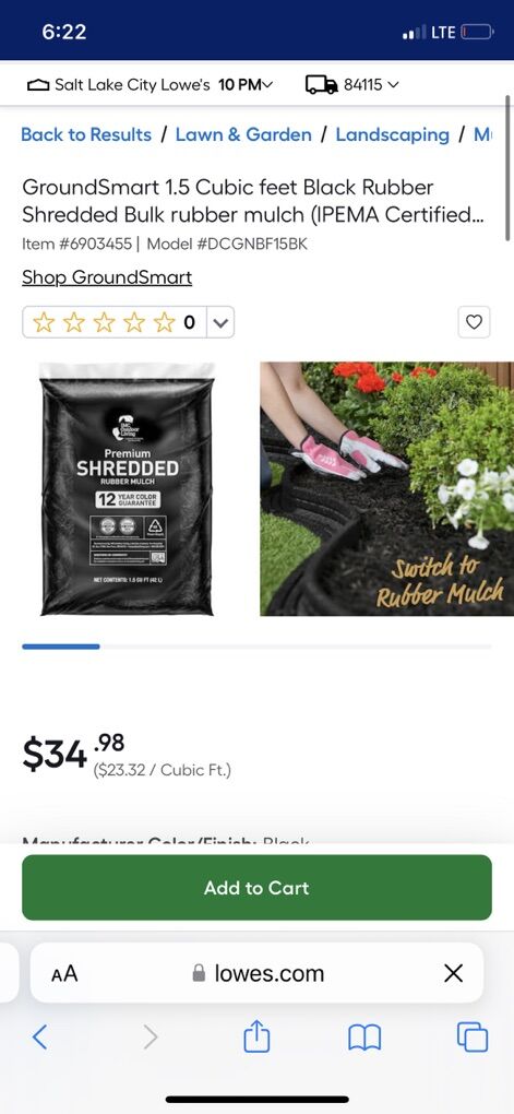 Premium Rubber Mulch Black