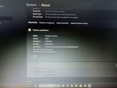 HP Laptop 15-ef2xxx, AMD Ryzen 5 5500U, 16GB RAM, Windows 11 Home, Blue