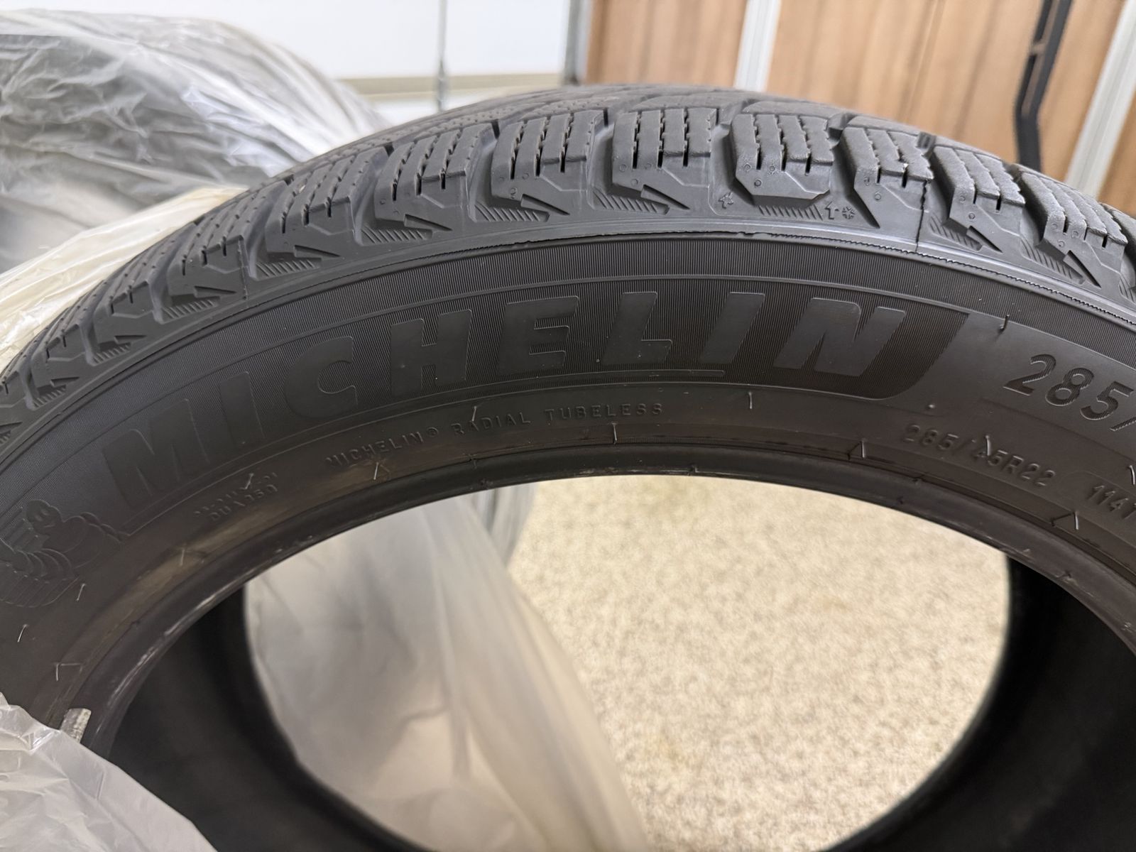 4 Michelin 285/45 R22 Snow and Ice Tires - Used One Season, Excellent Condition