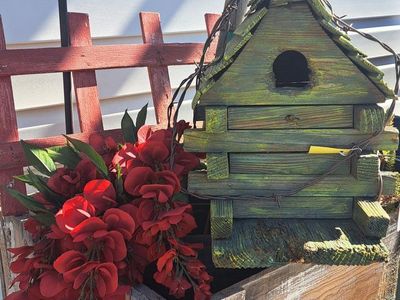Rustic Farmhouse, Yard, Garden, & Barn Decor: Assorted Equipment Metal Tools Birdhouse Toys Mancave Fathers Day