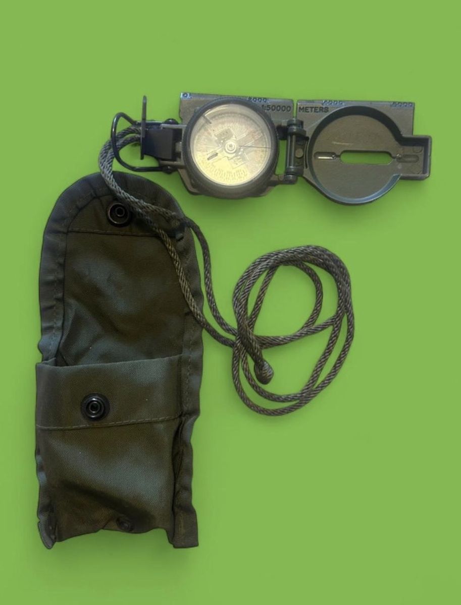 Cammenga US Military Model 27 Lensatic Compass with Pouch - Tritium, GSA Compliant, Waterproof