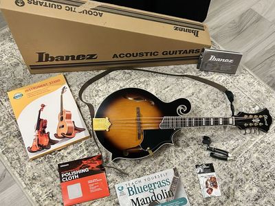 BEAUTIFUL BRAND NEW Ibanez M522S Mandolin – FULL SETUP!