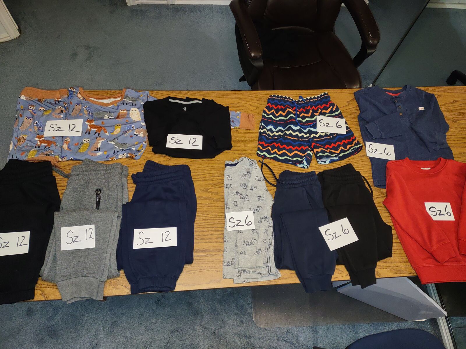 BOYS SZ 6 and SZ 12 individually priced