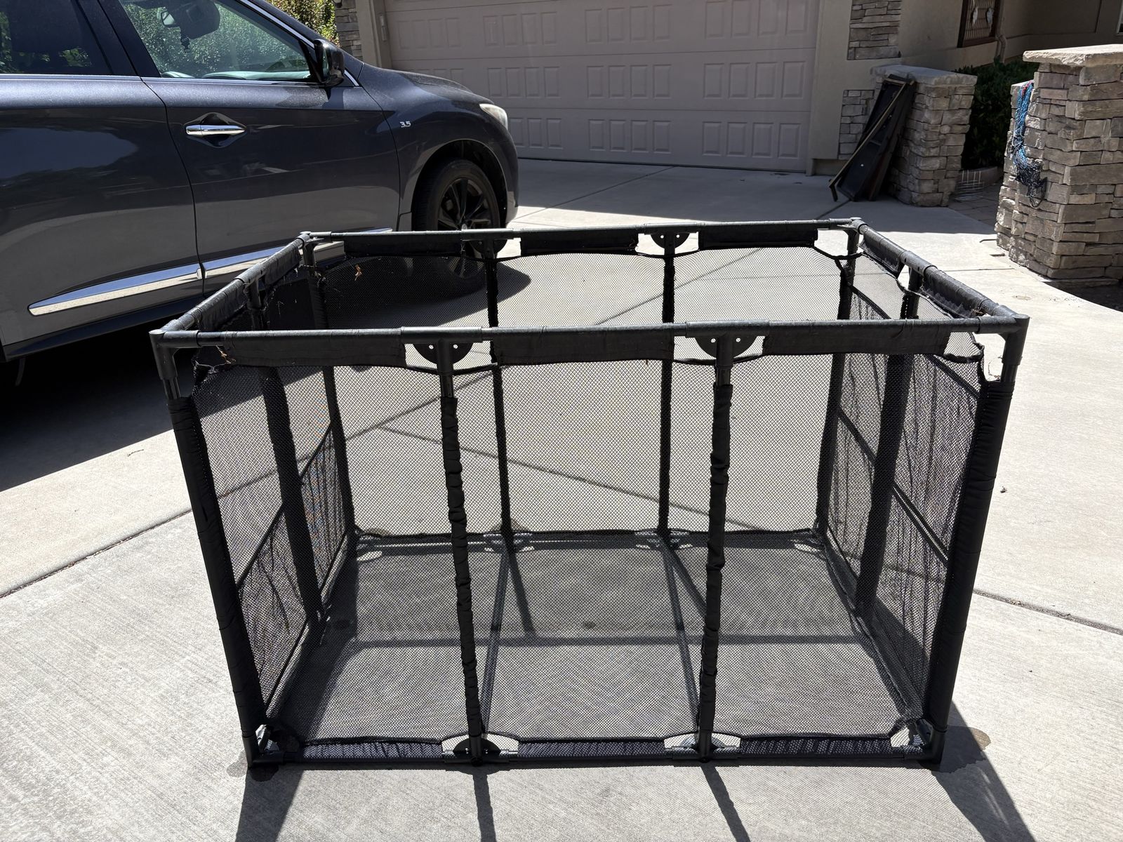 Folding Mesh Pop-Up Hamper, Clothes Laundry Basket, Storage Bin