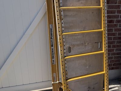 Multi-Purpose Scaffold with Casters - Adjustable Height Platform for Construction & Home Projects
