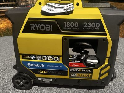 RYOBI 2300W Bluetooth Inverter Generator (1800 Running Watts) with EasyStart & CO Detect