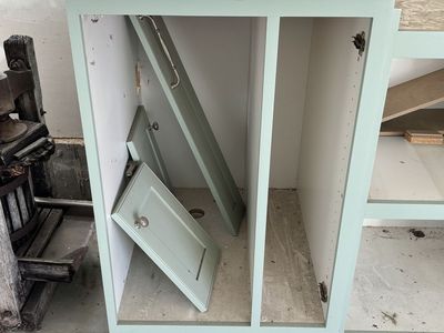 Mint Green Kitchen Cupboards