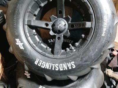 sand slinger paddle tires for a Polaris
