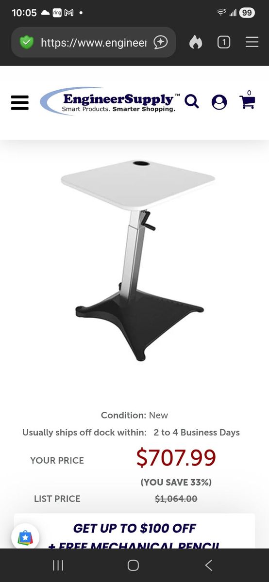 New standing Desk