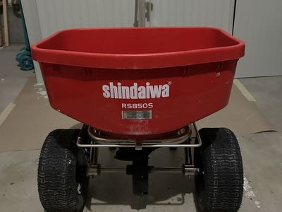 Shindaiwa RS850S Professional Walk-Behind Broadcast Spreader - Red, Large Capacity