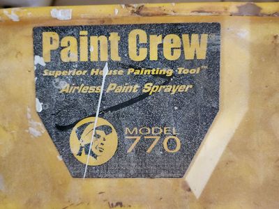 Wagner Paint Crew Airless Paint Sprayer 770 with Hose, Gun, and Accessories - Used Condition