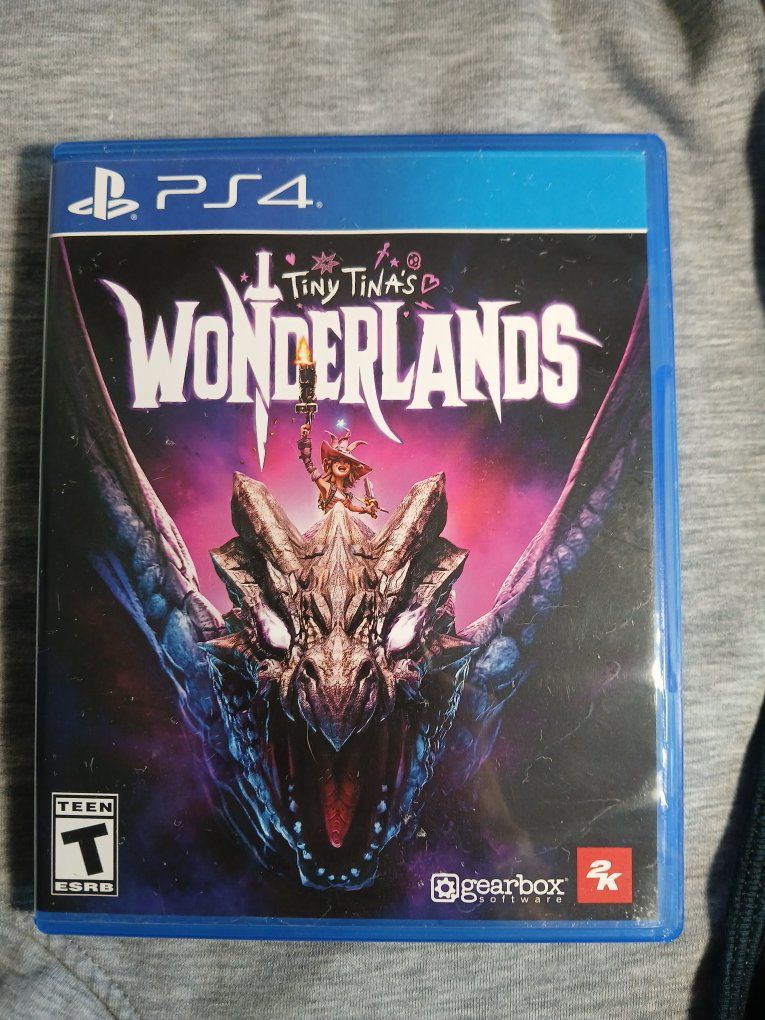 Fallout 4 & Tiny Tina's Wonderlands PS4 Games - Bethesda & Gearbox Software, Excellent Condition