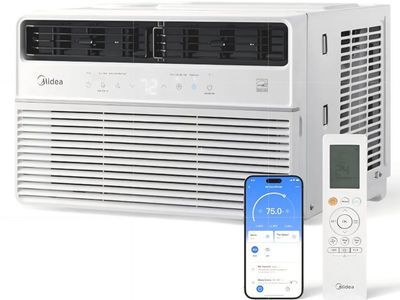 Midea 8,000 BTU Smart Inverter Window Air Conditioner with APP, Alexa Control, 115V AC Unit Cools up to 350 Sq. Ft, Quiet Operat