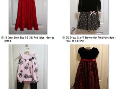 Size 4T Girl's Toddler Church Christmas Holiday Dresses and Dress Shirt/Top ~ Easter ~ Wedding Flower Girl