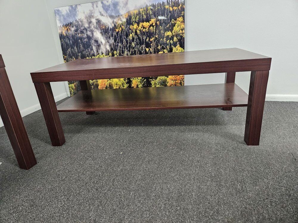 MAHOGANY CHERRY WOOD END TABLE AND SOFA TABLE