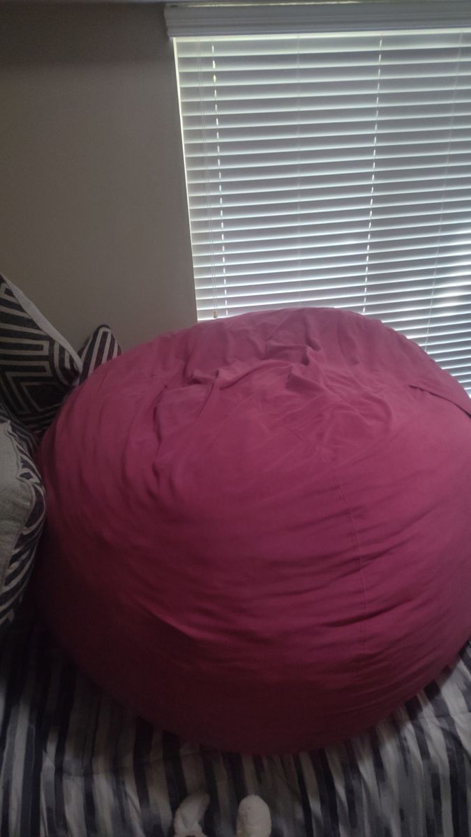 Pink bean bag 