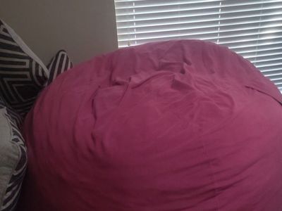 Pink bean bag