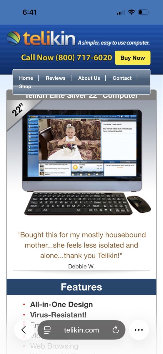 Telekin computer