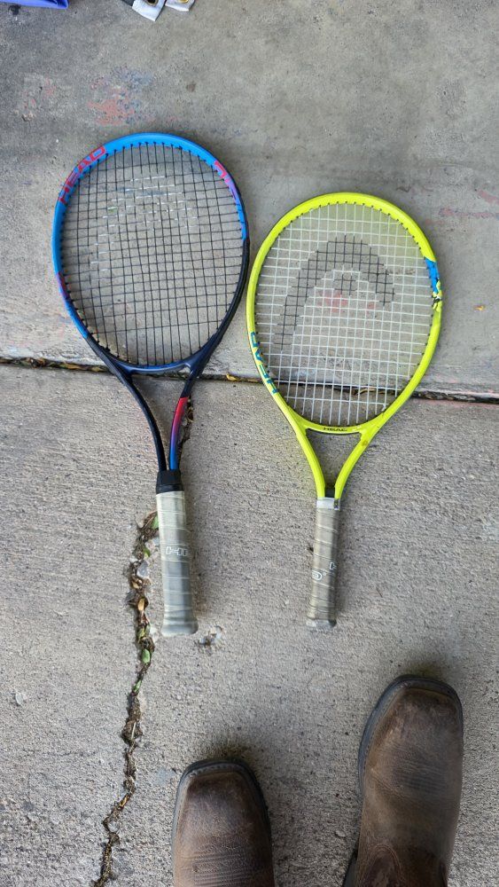 HEAD & C-Core Tennis Racquets - Used Pair