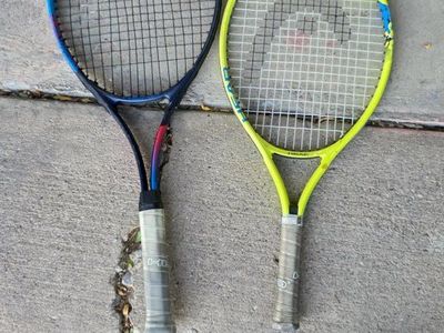 HEAD & C-Core Tennis Racquets - Used Pair