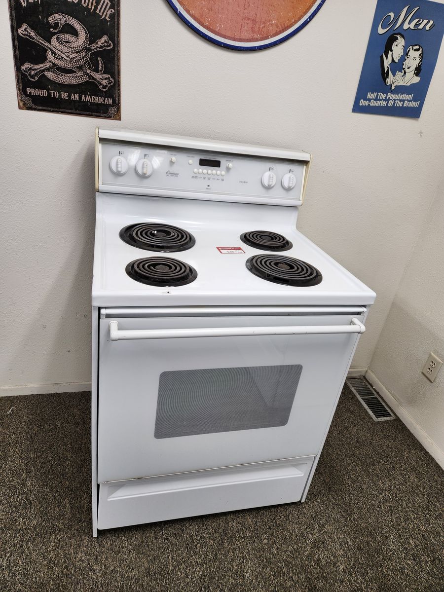 LOW PRICE GUARANTEED! AMANA COIL TOP RANGE