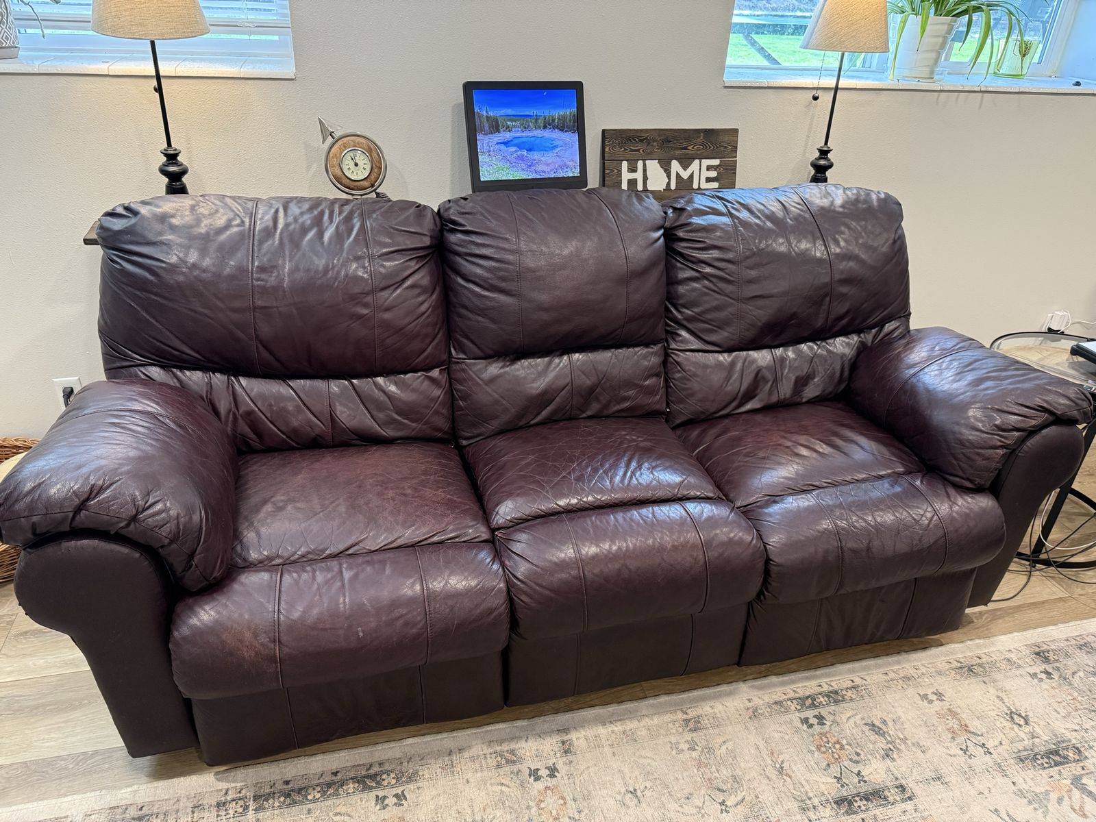 Leather Couch Set