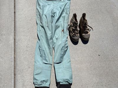 Caddis Wading Systems Waders and Wading Boots size women’s small. Boots size 5