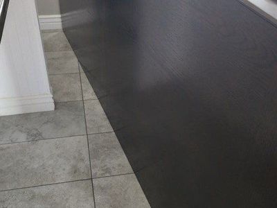 90 in * 42 in Real Wood Table + 20 in leaf/8 chr