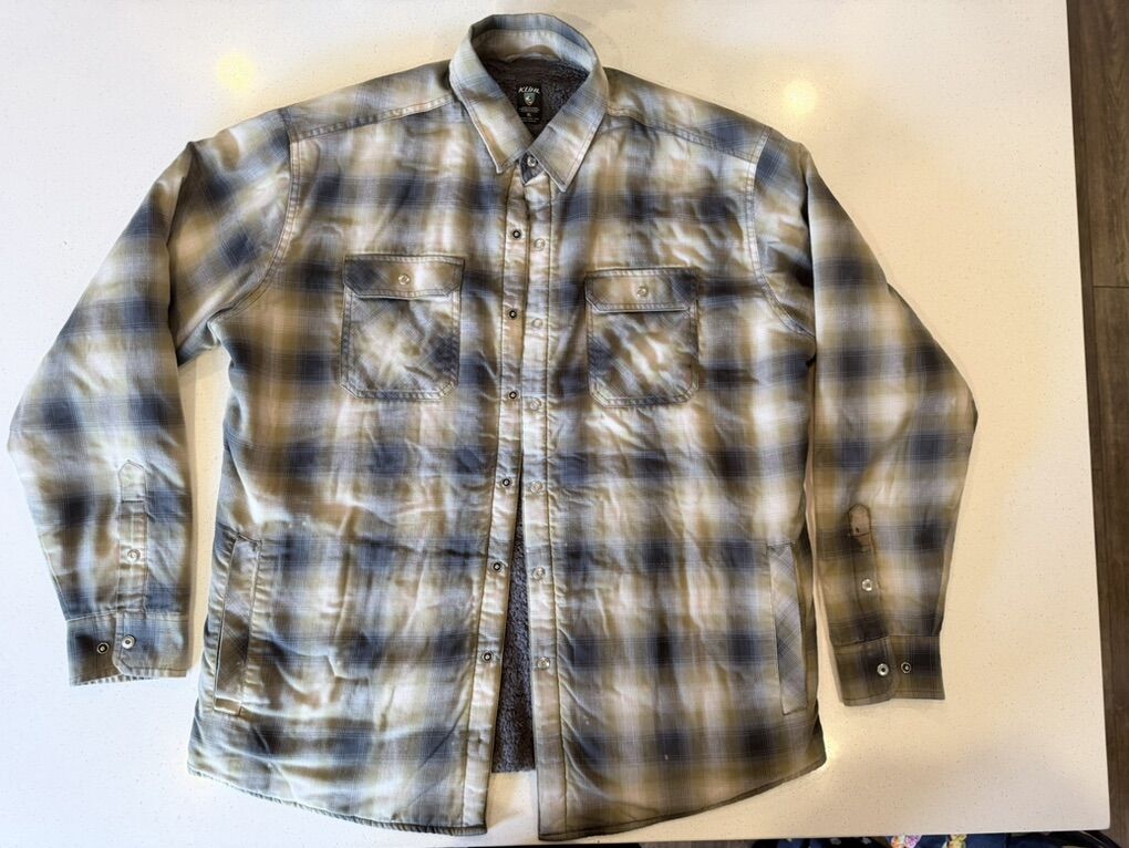 Kuhl JoyRydr XL Shirt-Jac lined flannel