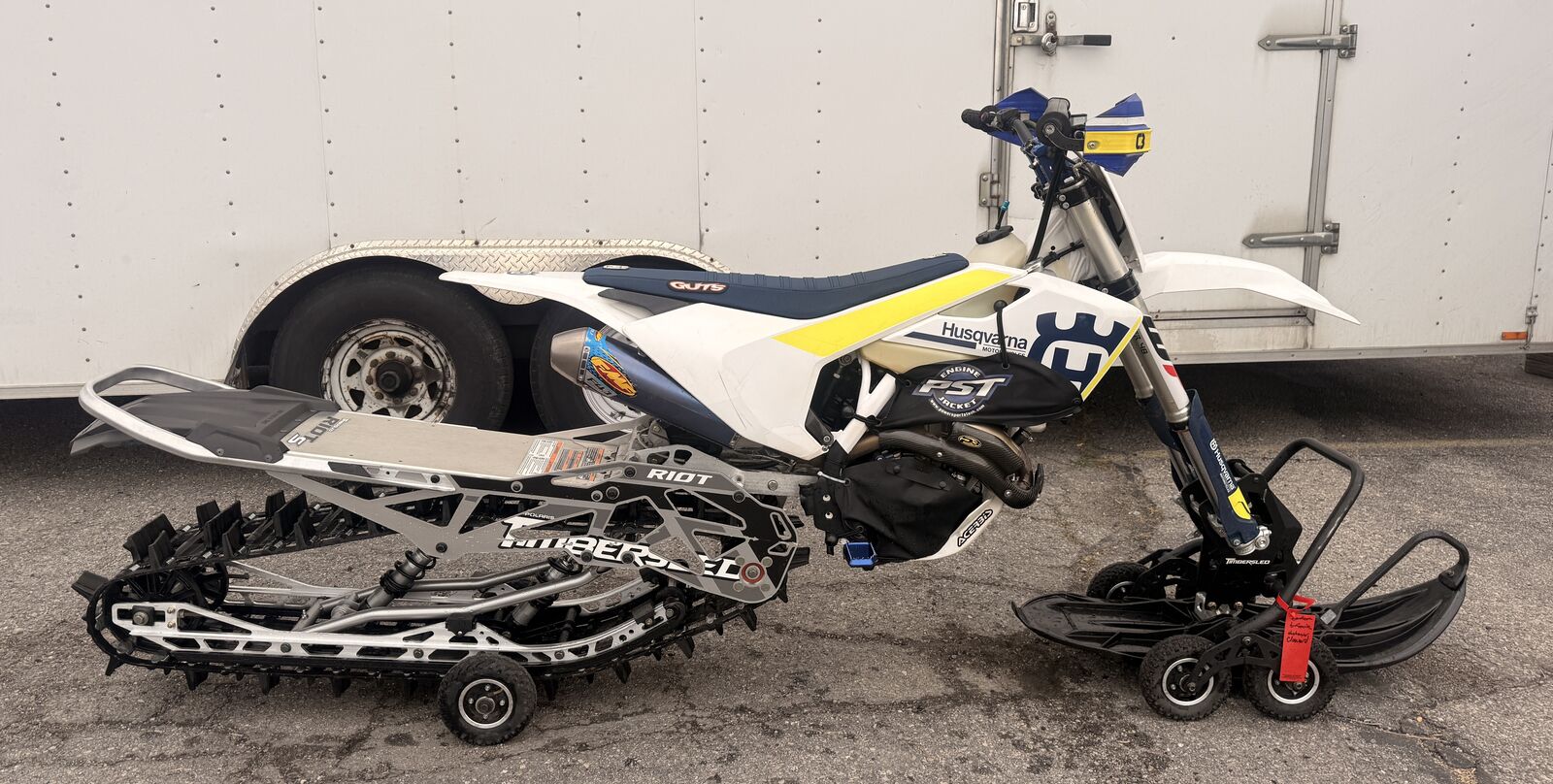 2017 Husqvarna FX350 w/ Timbersled Riot S 120 - Lots of extras