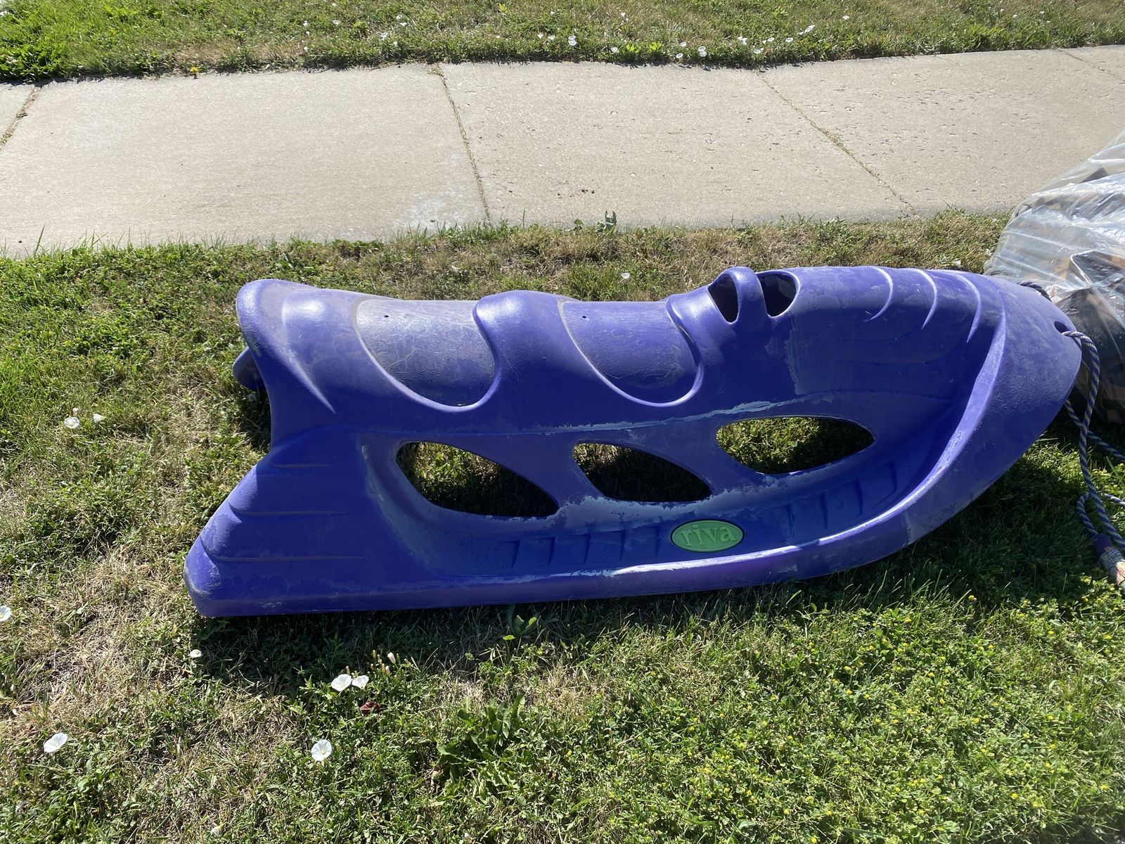 FREE Purple Plastic Sled/Snow Tube
