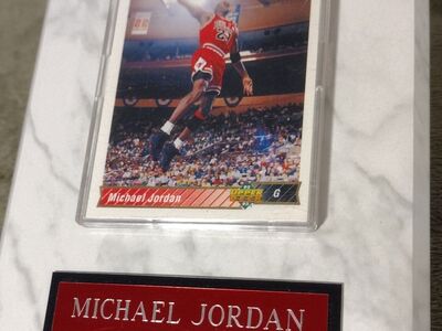 Michael Jordan card/plaque