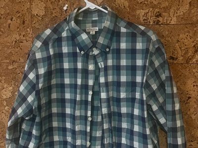 Lot - Men's XL Plaid Button-Down Long Sleeve Shirts