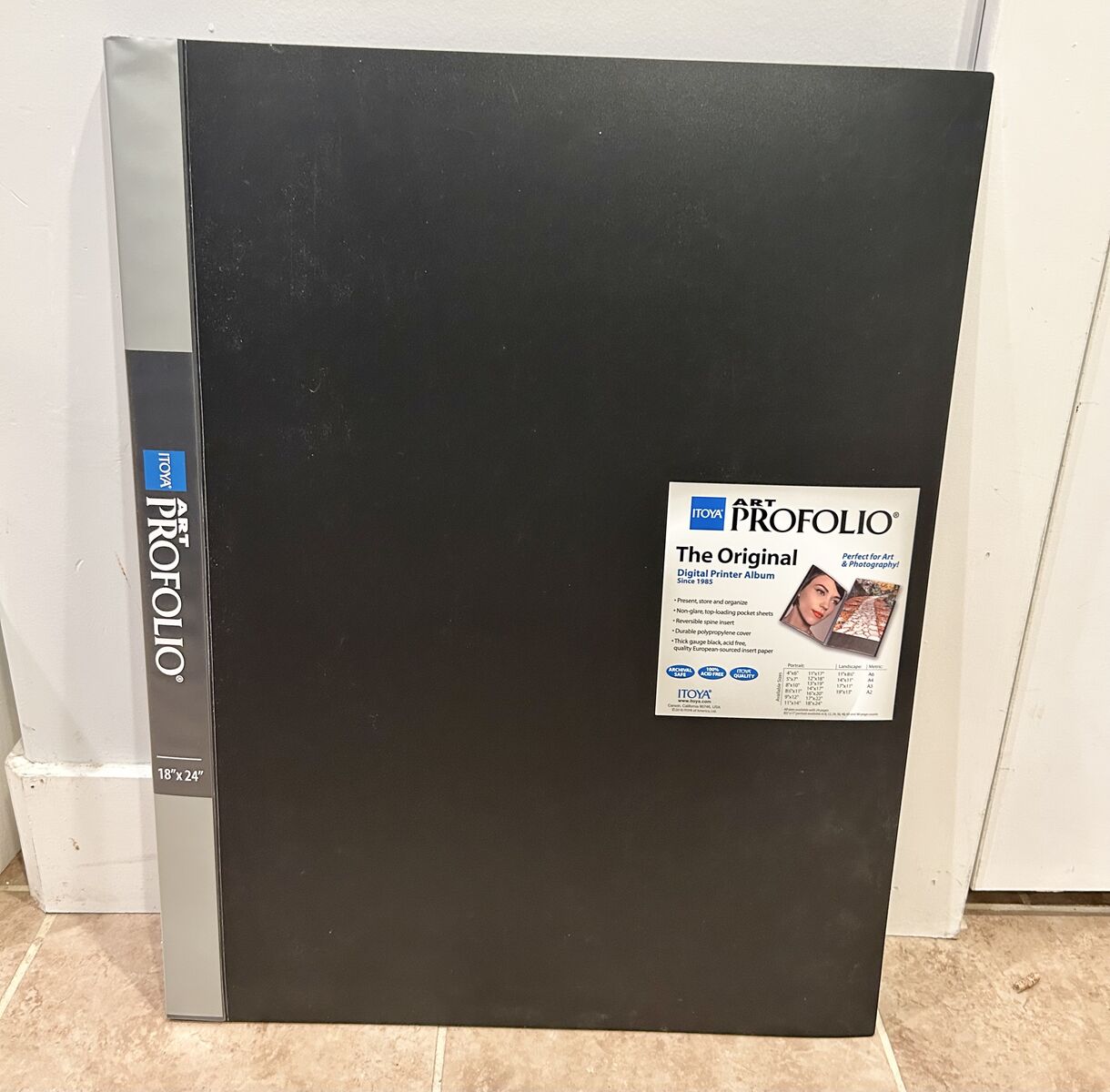 New ITOYA Art ProFolio 18x24 Black Portfolio