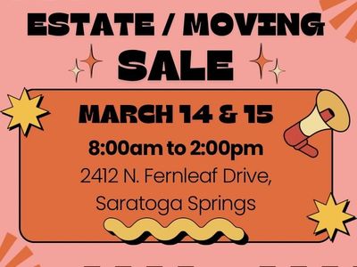 Estate Moving sale