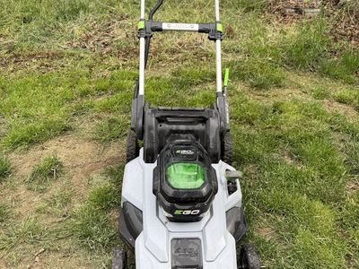 EGO battery powered lawnmower