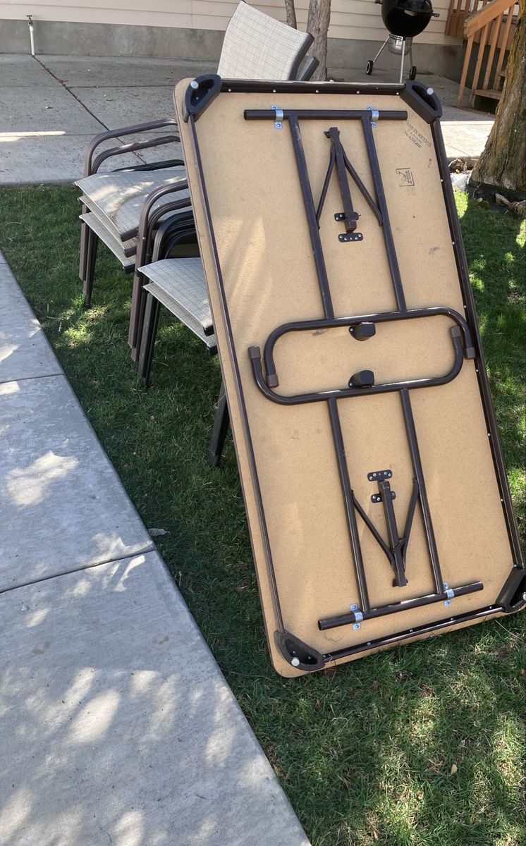 FREE Outdoor Picnic Table + Chairs