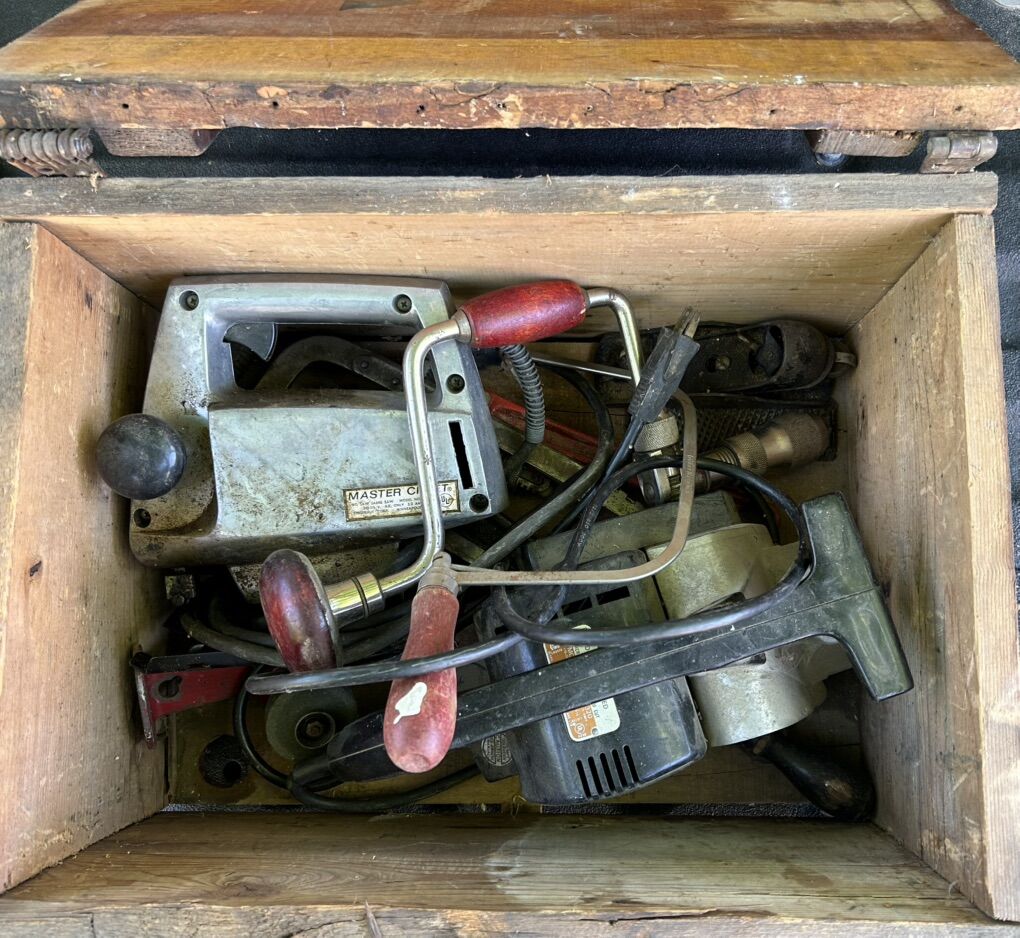 Box of Vintage Tools
