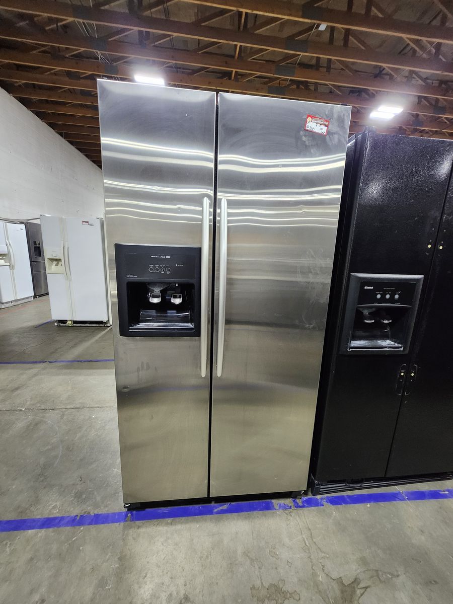 KitchenAid Stainless Steel Side-by-Side Refrigerator Counter Depth