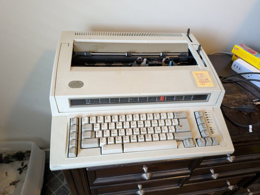 (FREE) Vintage IBM Wheelwriter 3 Typewriter with Keyboard - Classic Office Equipment