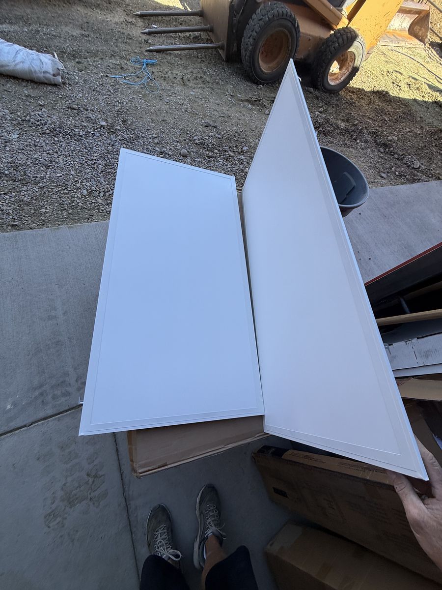 2 New 2x4 LED Backlit Panel Ceiling Lights